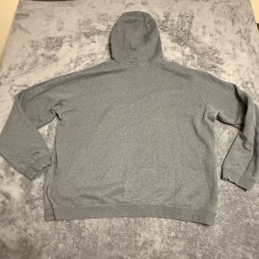 Nike Men's Gray Pullover Hoodie Neon Green Swoosh Logo Embroidered‎ Size XL
